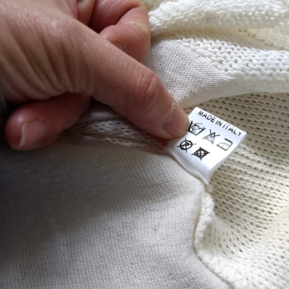 vintage 90s handkerchief hem tunic sweater Italy NWOT - Picture 13 of 14